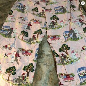 NICK&NORA PINK POODLES IN PARIS PJ PANTS, VINTAGE PLUS SZXXL, EUC,NO FLAWS, CUTE
